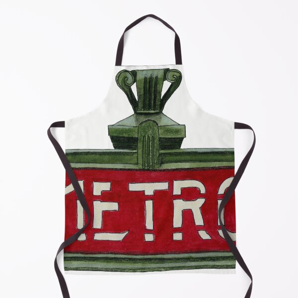 Item preview, Watercolor Paris Metro Poster designed and sold by Malu-Iriarte.