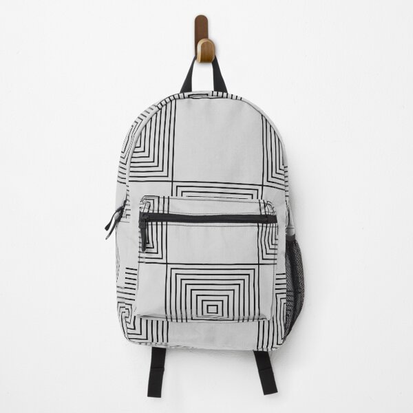 Item preview, Geometric Square Optical Illusion Pattern designed and sold by MakeitMelo.