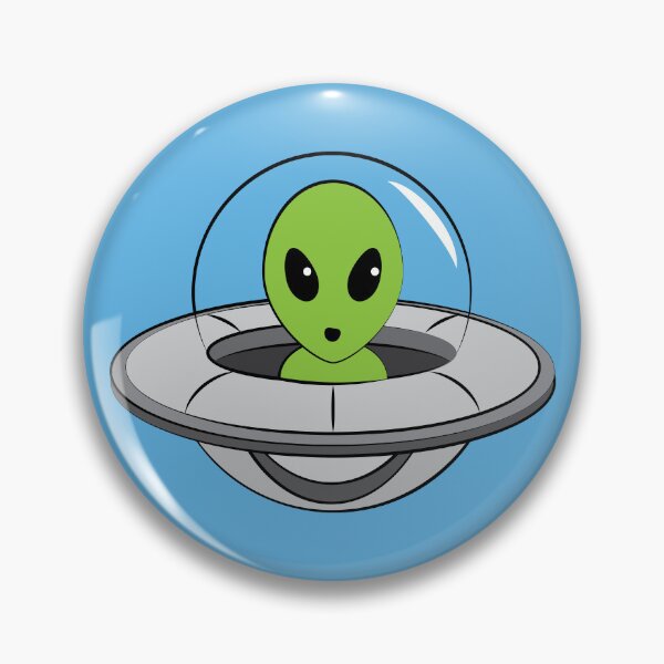 Item preview, Cute, little alien flying his ship. designed and sold by Chele Martines.