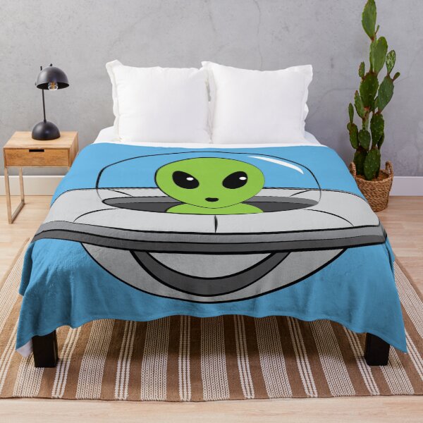 Item preview, Cute, little alien flying his ship. designed and sold by Chele Martines.