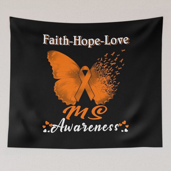 Item preview, Faith Hope Love Butterfly MS Awareness designed and sold by Gillosina.