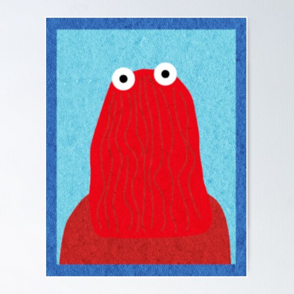 Item preview, Red guy portrait dont hug me im scared  designed and sold by Platform11west.