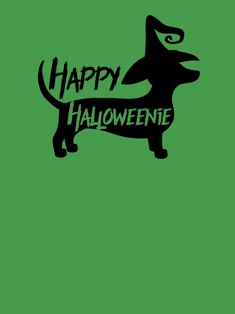 happy halloweenie dachshund