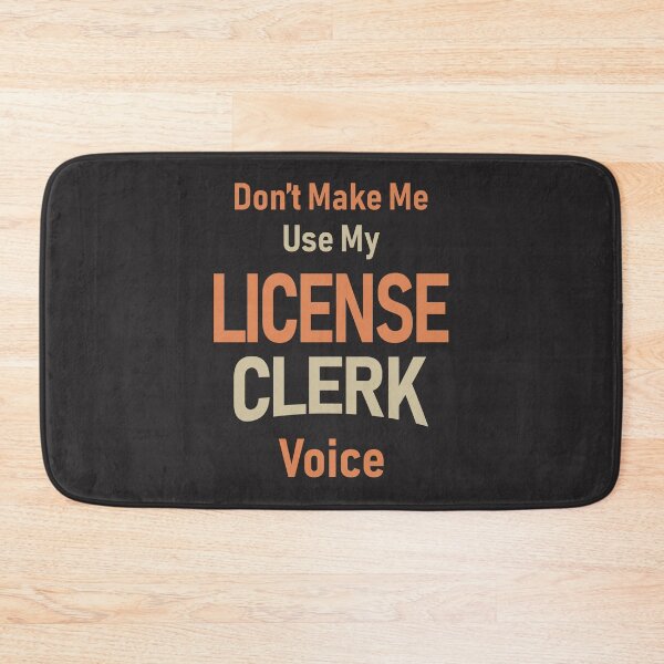 Item preview, License Clerk Job Occupation Birthday Worker designed and sold by cidolopez.