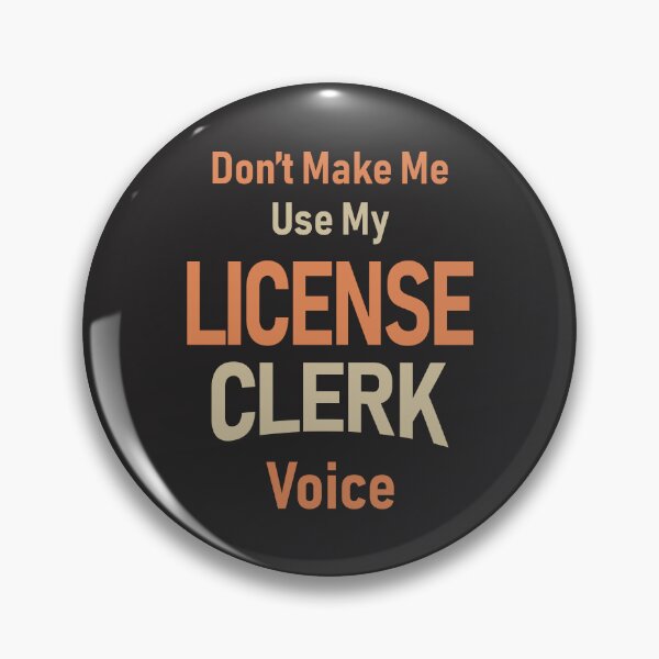 Item preview, License Clerk Job Occupation Birthday Worker designed and sold by cidolopez.
