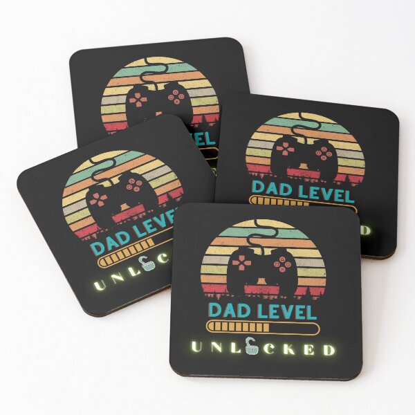 Item preview, Dad Level Unlocked Keychain Vintage Retro video game designed and sold by Universe4ART.