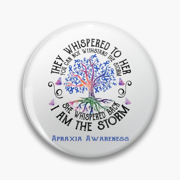Item preview, Apraxia Awareness - Apraxia Warrior I Am The Storm designed and sold by RunningShop.