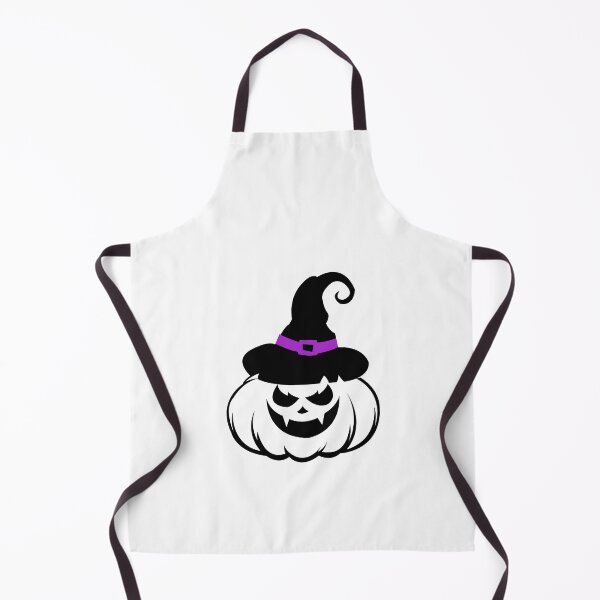 Item preview, Halloween Pumpkin with Purple Hat - Halloween Scary Evil Pumpkin, Halloween Stickers designed and sold by tsquarefabrics.