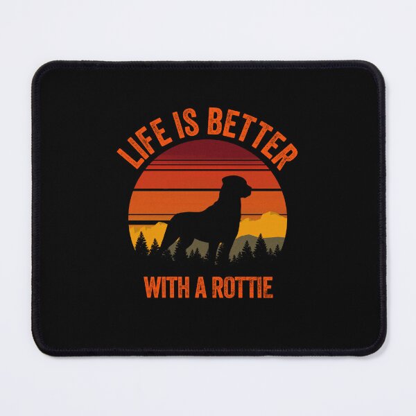Item preview, Life Is Better With A Rottie Retro Gift designed and sold by Guarddogdrive.
