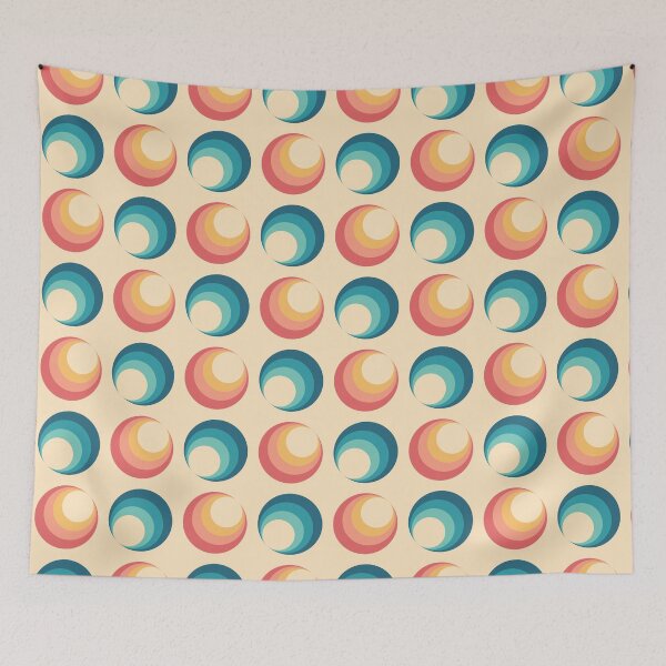 Item preview, Retro 60's 70's Circle Seamless Pattern designed and sold by bolimj.