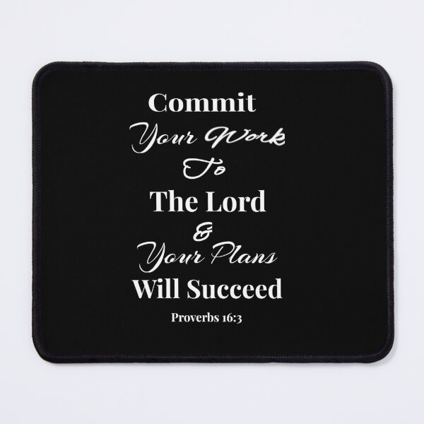 Item preview, Proverbs 16:3 Commit Your Plans To The Lord Christian Scripture Encouragement  designed and sold by classicmusings.
