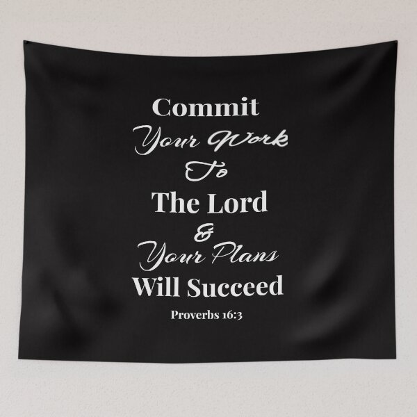 Item preview, Proverbs 16:3 Commit Your Plans To The Lord Christian Scripture Encouragement  designed and sold by classicmusings.