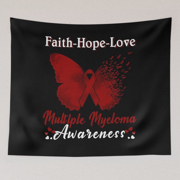 Item preview, Faith Hope Love Butterfly Multiple Myeloma Awareness designed and sold by Gillosina.