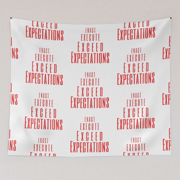 Item preview, Enact execute exceed expectations. Positive Affirmation stickers and tshirts  designed and sold by Pugnaciousprint.