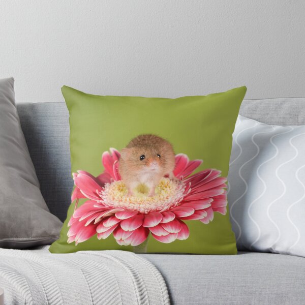 Item preview, Cute Harvest Mouse on Gerbera designed and sold by InterestingImag.
