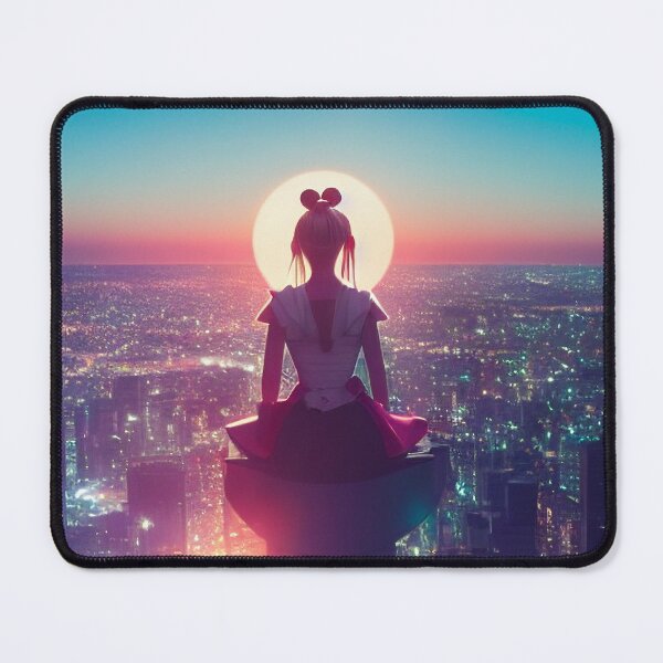 Item preview, Sailor Moon Inspired Art - Meditation Over Crystal Tokyo designed and sold by jjwalters.
