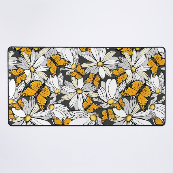 Item preview, Monarch butterflies in daisy flowers  designed and sold by Mashusha-art.