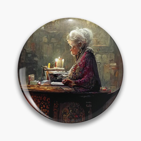 Item preview, Old Lady Writing designed and sold by Myriam Iart.