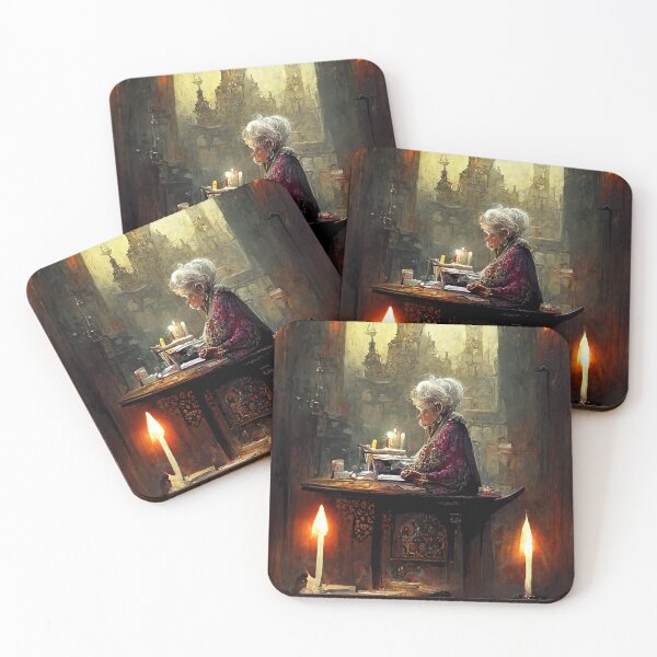 Item preview, Old Lady Writing designed and sold by Myriam Iart.