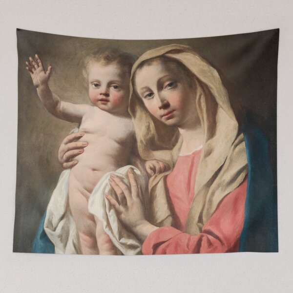 Item preview, Madonna and Child | Guiseppe Angeli | 1760 Virgin Mary Biblical Art designed and sold by CJET.