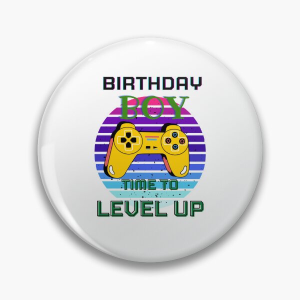 Item preview, birthday boy time to level up designed and sold by Sasidenidesign.