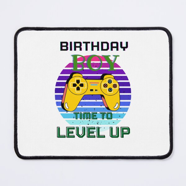 Item preview, birthday boy time to level up designed and sold by Sasidenidesign.