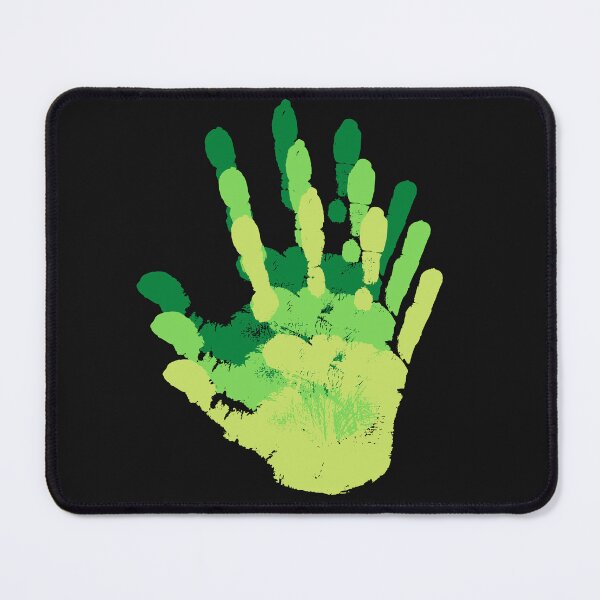Item preview, green handprint flowers from 1970 designed and sold by myhoume2.