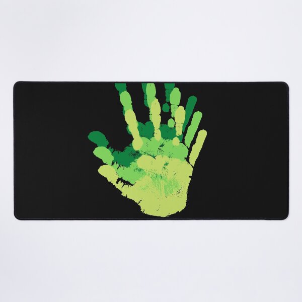 Item preview, green handprint flowers from 1970 designed and sold by myhoume2.