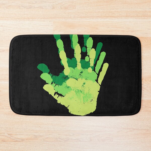 Item preview, green handprint flowers from 1970 designed and sold by myhoume2.