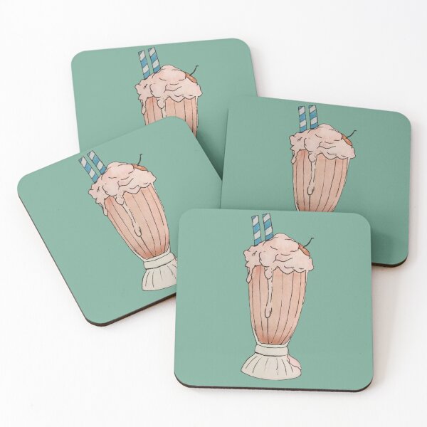 Item preview, Cherry milkshake watercolor  designed and sold by Hueyhuesart.