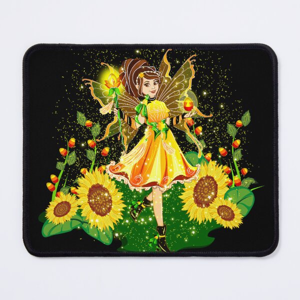 Item preview, The Candy Corn Fairy Lov'n Sunflowers In Fall designed and sold by FairyBookClub.