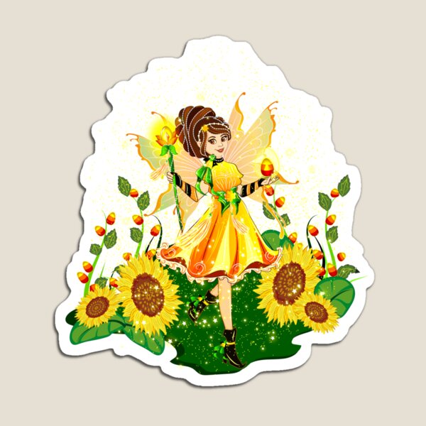 Item preview, The Candy Corn Fairy Lov'n Sunflowers In Fall designed and sold by FairyBookClub.