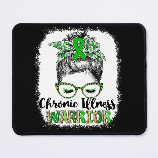 Item preview, Messy Bun Leopard Chronic Illness Warrior designed and sold by rechardtee.