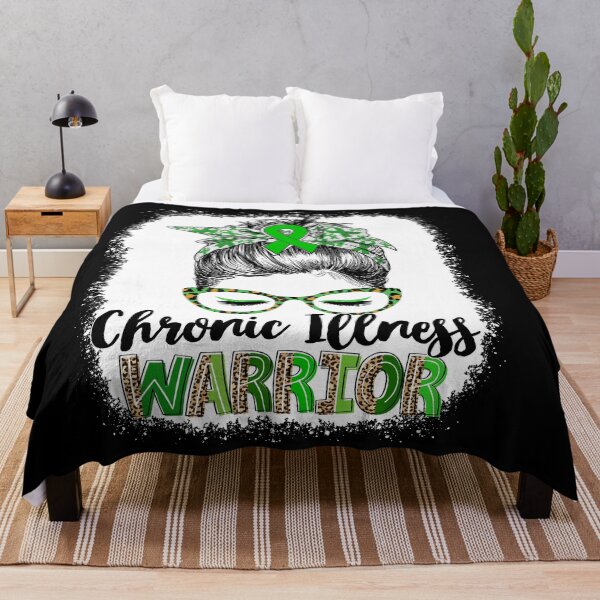 Item preview, Messy Bun Leopard Chronic Illness Warrior designed and sold by rechardtee.