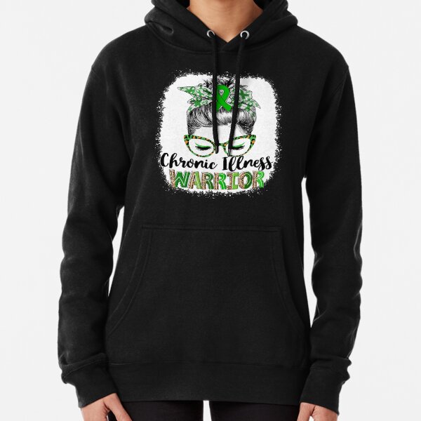 Item preview, Messy Bun Leopard Chronic Illness Warrior designed and sold by rechardtee.