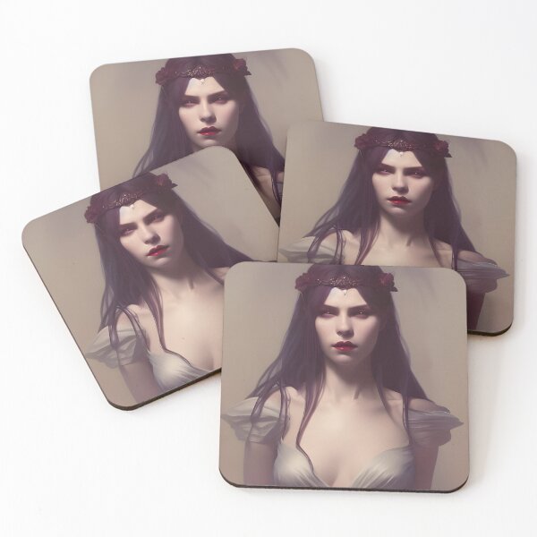 Item preview, Beautiful Brunette Vampire Seductress Alluring Dark Maiden Beautiful Artwork designed and sold by Eliteijr.