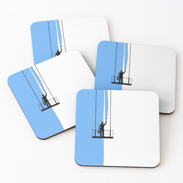 Item preview, Blue Wall With Main Painter Minimal Design designed and sold by OneTeeTee.