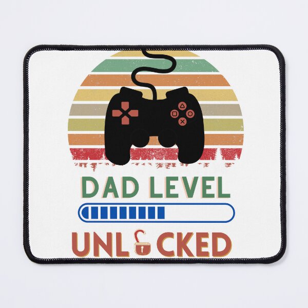 Item preview, Dad Level Unlocked Keychain Vintage Retro video game designed and sold by Universe4ART.