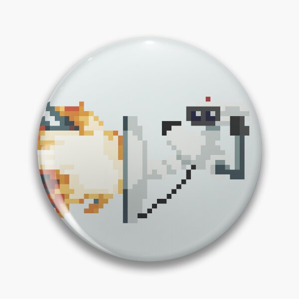 Item preview, Pixel Art R.O.B. Back Air Smash designed and sold by HoshiSSB.