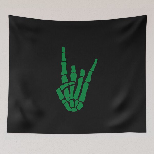 Item preview, green handprint flowers from 1970 designed and sold by myhoume2.