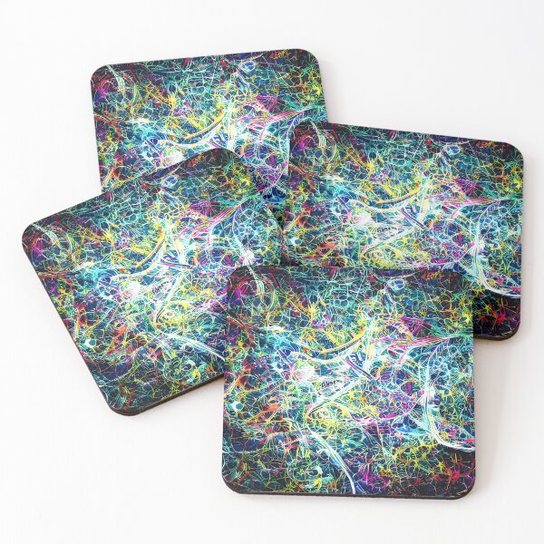 Item preview, Abstract intrincated color painting designed and sold by thecocotouchart.