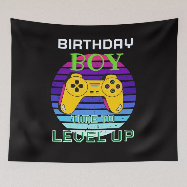 Item preview, birthday boy time to level up designed and sold by Sasidenidesign.