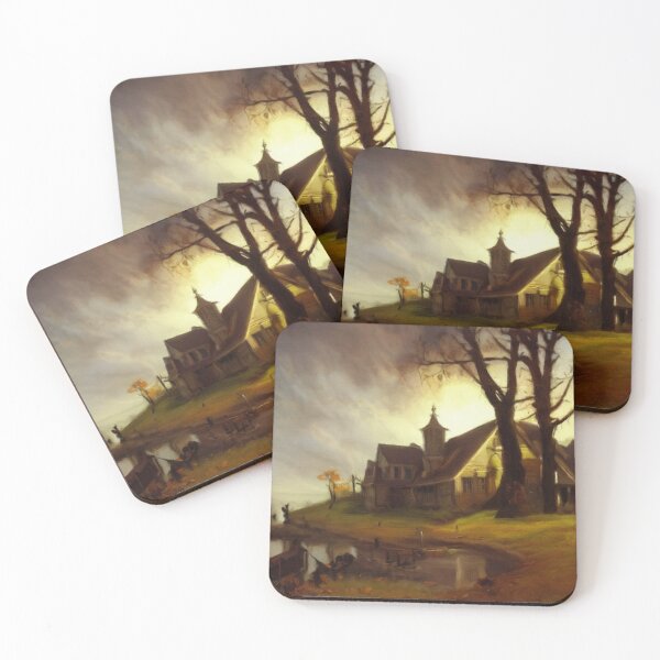 Item preview, Pond House and Serene Autumn Scenery designed and sold by Zeph1.