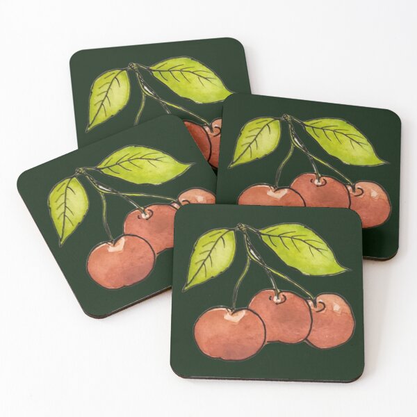 Item preview, Cherries watercolor  designed and sold by Hueyhuesart.