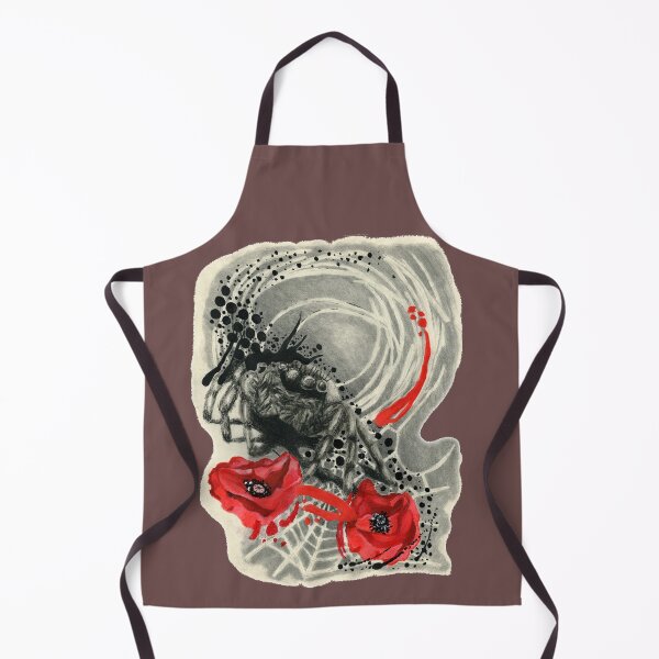 Item preview, Spider, web, and poppies designed and sold by KnowingWonder.