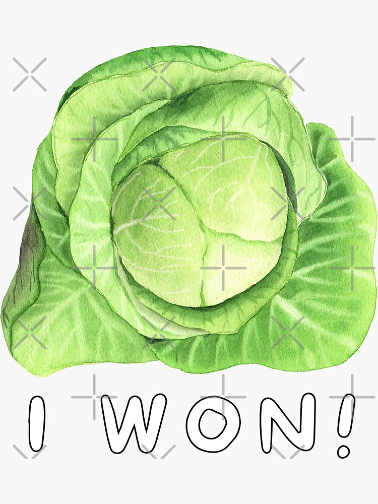 "The Lettuce Won! Liz Truss Lettuce" Sticker for Sale by PositiveEdge