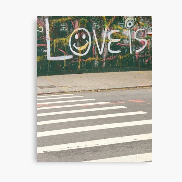 Love Is - Street Scene Graffiti Canvas Print