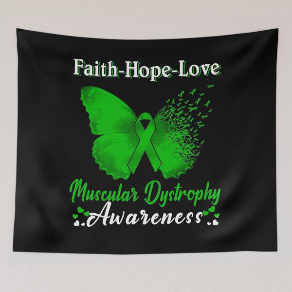 Item preview, Faith Hope Love Butterfly Muscular Dystrophy Awareness designed and sold by Gillosina.