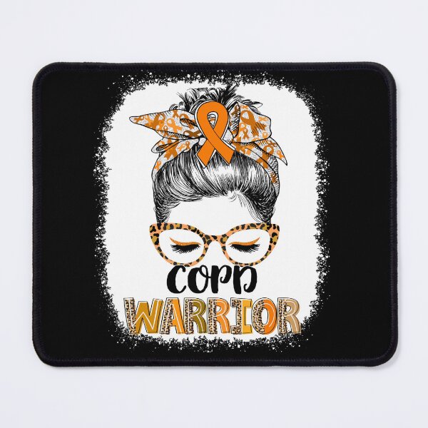 Item preview, Messy Bun Leopard COPD Warrior designed and sold by rechardtee.