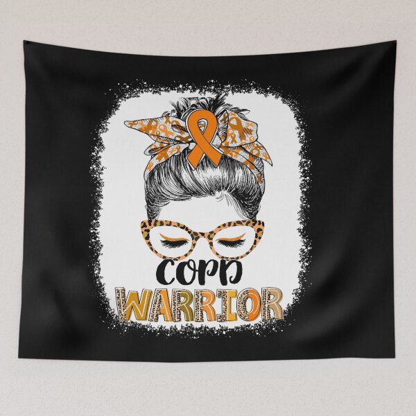 Item preview, Messy Bun Leopard COPD Warrior designed and sold by rechardtee.